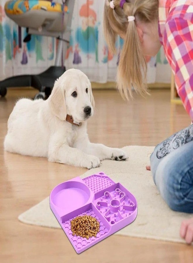 Minitul Pet Licking Mat Slow Feeder for Dogs and Cats, Anxiety Relief, Strong Suction Cups, Food Grade Silicone, Flexible and Easy-to-Clean Dog Lick Mat, Perfect for Dogs and Cats (po1) - Image 3